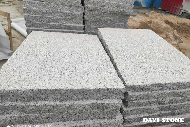 Natural Stone Paving Light Grey Granite G603-10 Top Bushhammered edge split bottom sawn 39x39x4cm 59x59x4cm - Dayi Stone Natural Stone Paving Light Grey Granite G603-10 Top Bushhammered edge split bottom sawn 39x39x4cm 59x59x4cm - Dayi Stone